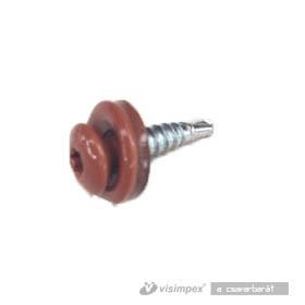   Lencsefejű soroló csavar redukált heggyel  4,8x35 RAL7016 (Antracit)