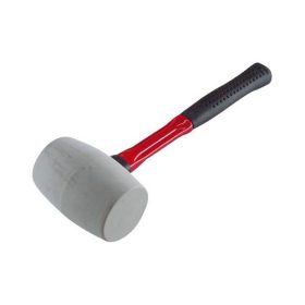   Gumikalapács üvegszálas nyéllel, fehér gumi ; 55mm, 0,7kg