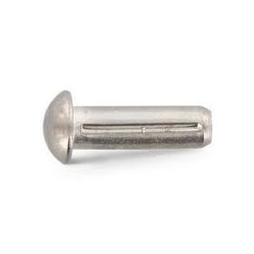 Hasított félgömbfejű szeg DIN 1476  4x8  Acél  Natúr