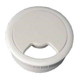 Kábelkivezető 60mm  fehér Műa.