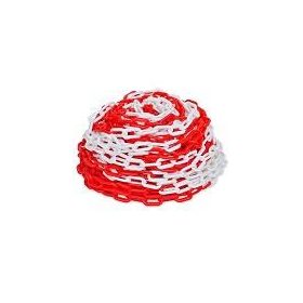 MŰűanyag Lánc 53MM d=6MM 25M/CS PIROS-FEHÉR