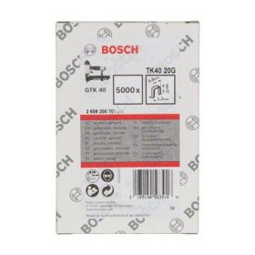   BOSCH Tűzőkapocs, TK40 20G 12 mm /18 ga horganyozott 5000 db