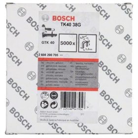 Bosch tűzőkapocs 1.2/18g TK40 38G 38mm horganyzott 5000 db