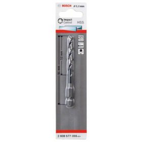   Bosch Accessories Fém spirálfúró bit befogással 5 mm Teljes hossz 91 mm