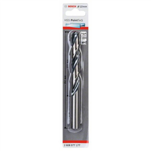 Bosch Accessories HSS Fém spirálfúró 13 mm Teljes hossz 151 mm DIN 338 Hengeres befogószár