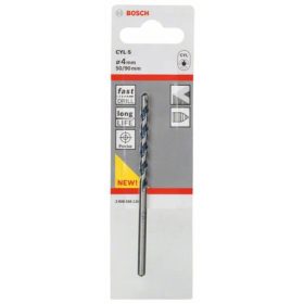   Bosch Accessories CYL-5 Keményfém Beton spirálfúró 4 mm Teljes hossz 90 mm Hengeres befogószár