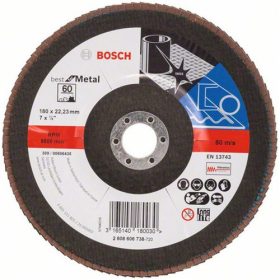   BOSCH Best for Metal fíber csiszolótárcsa X571 180 x 22,23mm P60