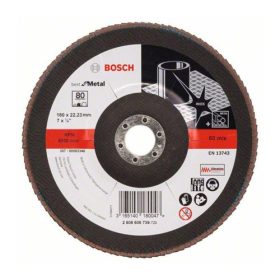   BOSCH X571 fíber csiszolótárcsa, Best for Metal D= 180 mm; G= 80, hajlított
