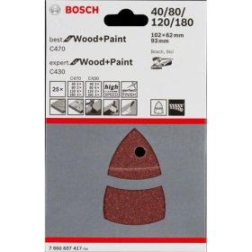 Bosch C470 és C430 tépőzáras csiszolópapír