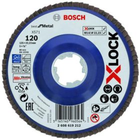 BOSCH Best for Metal X-LOCK legyezőtárcsa, 125 mm, 120