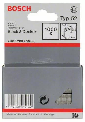 BOSCH tűzőkapocs, 52-ES TÍPUS, 12,3X1,25X10MM