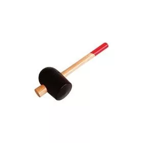 Gumikalapács, fa nyéllel; 90mm, 1,1kg