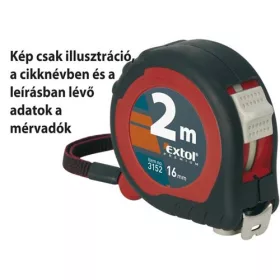 Mérőszalag, gumírozott, 2 stoppos; 10m×25mm