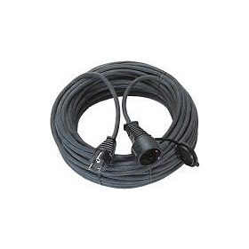 Hosszabbító fekete H05R IP44  15méter