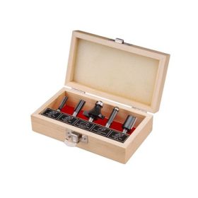 Felsőmaró klt. 5 db-os (fadobozban) ; 8mm-es befogással