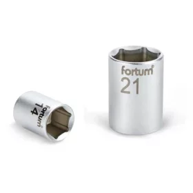   Dugófej, 1/4", 8mm, 61CrV5, mattkróm, 25mm hosszú FORTUM