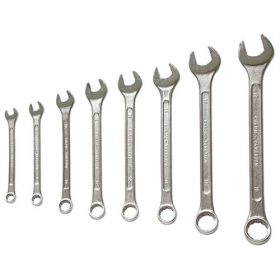   Csillag-villás kulcs klt., CV., vászon tartóban; 8db, 7-19mm