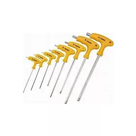   Imbuszkulcs klt. 8Részes 2-10mm Gömb véggel T-forma  TOPEX