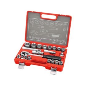   Dugókulcs klt., CV., racsnis 45fog ; 1/2" 21db, 10-32mm