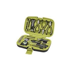   Szerszámkészlet, 35db, 1/4" CV; 7 dugófej (5-11mm), áll.villáskulcs, fogók,órás csavarhúzók, imbuszkulcs,kés, mérőszalag