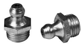 Egyenes zsírzógomb DIN 71412  M6x1 Acél  Horganyzott
