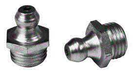 Egyenes zsírzógomb DIN 71412  G1/8"  Acél  Horganyzott