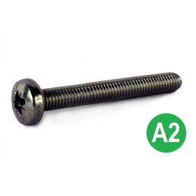 D-fejű kereszthornyos csavar DIN 7985  3x12  A2