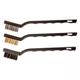 Drótkefe készlet 3r. 180mm műanyag nyelű  TOP TOOLS