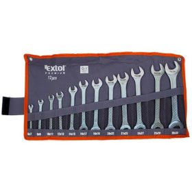 Villáskulcs klt., C.V., vászon tartóban; 12db, 6-32mm