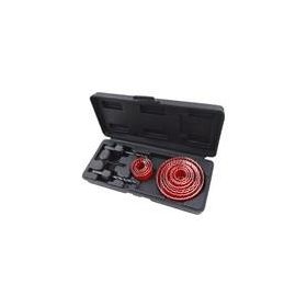   Körkivágó klt., 15 db-os,(19-22-29-32-36-38-44-51-58-64-76mm) műanyag, fa, gipszkarton