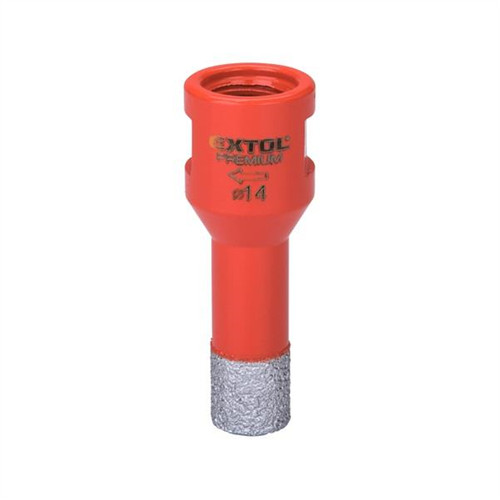 Körkivágó csempére, gyémánt vágóél; 6mm × M14, sarokcsiszolóba fogható