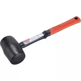   Gumikalapács üvegszálas nyéllel, fekete gumi ; 60 mm, 0,48 kg