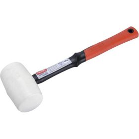   Gumikalapács üvegszálas nyéllel, fehér gumi ; 70 mm, 0,68 kg