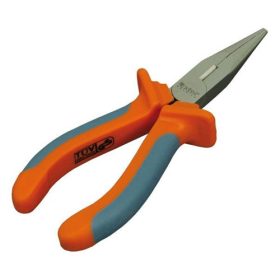   Rádiós fogó; 160mm, duál narancs/kék, TPR nyél, akasztós szerszámtartó