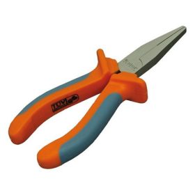   Lapos fogó; 160mm, duál narancs/kék, TPR nyél, akasztós szerszámtartó