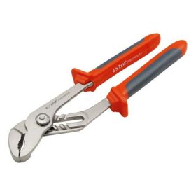   Vízpumpa fogó, 255mm, TÜV/GS, TPR nyél, akasztós szerszámtartó; megcsúszásgátló, progresszív fogazás