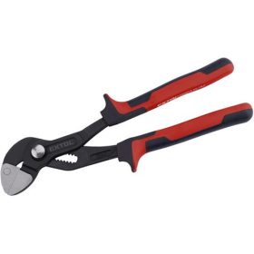   Vízpumpa fogó, 250mm, egyenes pofák, CrV50, max nyitás 36 mm, TPR nyél, akasztós papír szerszámtartó