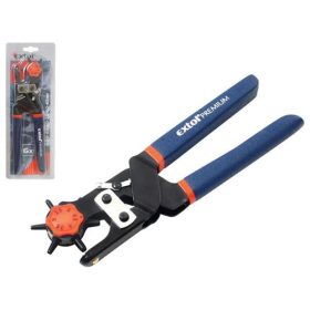 Bőrlyukasztó gumírozott nyéllel forg.fejjel  6db