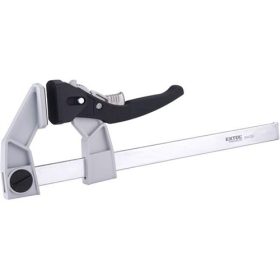 Asztalos szorító, racsnis, ALU+acél+műanyag, 250×90 mm