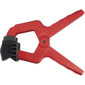   Asztalos csipesz, 3 az 1-ben funkció: 2 sík, 1sík+1domdorú, derékszög szorítás; hossz: 155mm, max nyitás: 50mm, műanyag