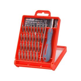 Órás csavarhúzó klt. 32 db C.V. bitekkel;