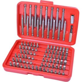   Behajtó klt. 98 db Cr.V., lapos:3-7mm, PH0-3, PZ0-3, HEx 1,5-6mm, T és TTa 8-40, hosszú bitekkel is