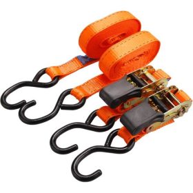   Rakományrögzítő gurtni, 2db, kampós, max. 800kg; 5m×25mm, EN12195-2,TÜV/GS