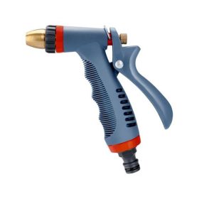   Pisztolyos szórófej, locsoló, fém + műanyag, kuplung csatlakozós; állítható sugárcsöves