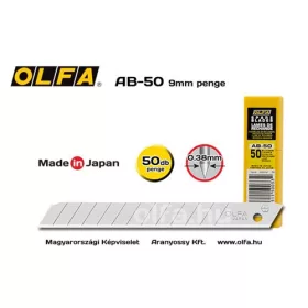 OLFA Letörhető penge 9mm tapétavágó késhez  AB-50