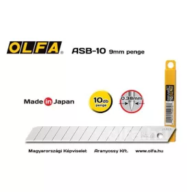 OLFA Letörhető penge 9mm tapétavágó késhez  ASB-10