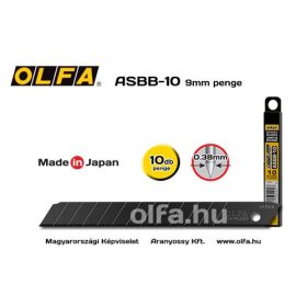 OLFA Letörhető penge 9mm tapétavágó késhez  ASBB-10