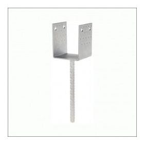 Betonozható oszloptartó  100x200 Lv 5mm