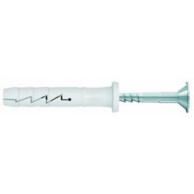 Beüthető tipli peremmel  6x40  Acél  Horganyzott