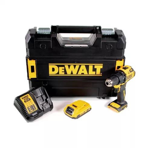 DCD708D2-QW Akkus fúrócsavarozó tokmányos 18 V 26 Nm/65 Nm Szénkefementes 2 x 2 Ah akku + töltő kofferben  DEWALT